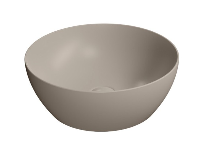 GSI Раковина накладная 42х42х16 см, tortora, санфарфор, Color-elements - 885105