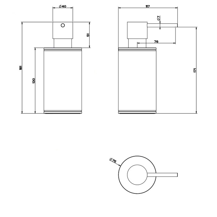 Gessi Дозатор для жидкого мыла настольный, 316, 54737#239 цвет: шлифованная сталь/белый