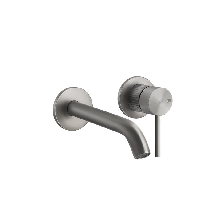 Gessi Встраиваемый смеситель для раковины с изливом 146-116мм, 316, 54283#239 цвет: steel brushed