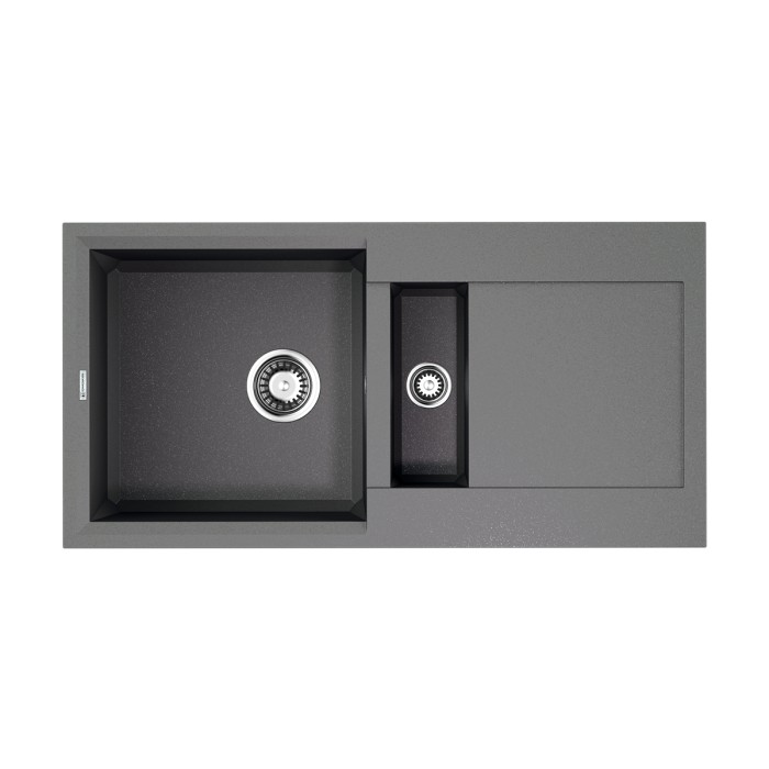 Omoikiri кухонная мойка Sakaime 86-2, leningrad grey арт. 4993560