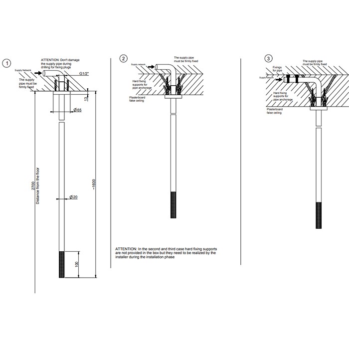 Gessi Излив потолочный с удаленным управлением, 316, 54499#707 цвет: brushed black metal pvd