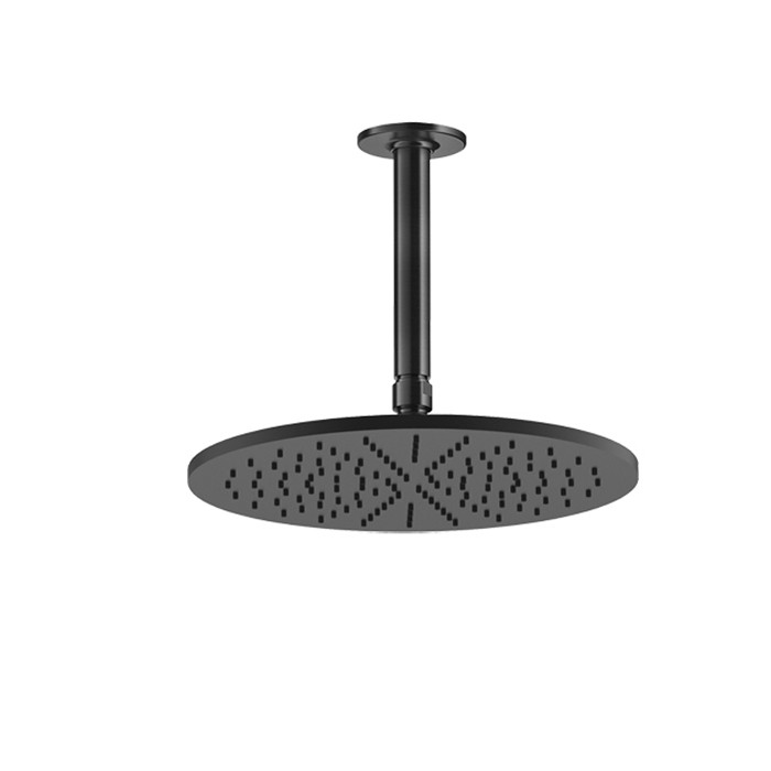 Gessi Потолочная душевая головка шарнирная с защитой налёта, 1/2", d300 мм, Inciso, 58250#299 цвет: black xl