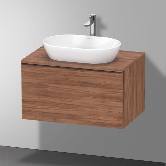 Duravit тумба подвесная под раковину 800 мм х 550 мм, с консолью, d-neo, de494707979 цвет: орех натуральный