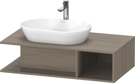 Duravit тумба подвесная под раковину слева 1000 мм х 550 мм, d-neo, de492903535 цвет: дуб терра