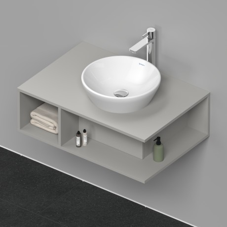 Duravit тумба подвесная под раковину 800 мм х 550 мм, d-neo, de495800707 цвет: бетонно-серый матовый