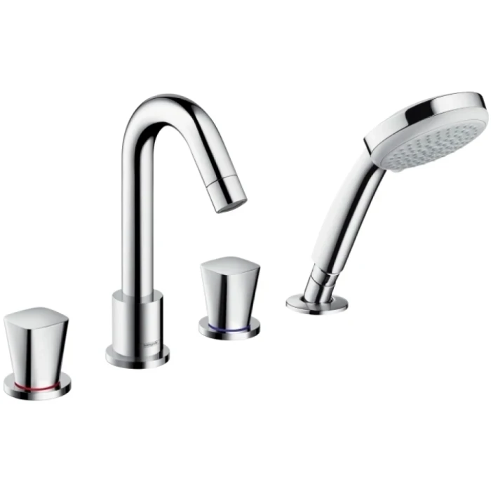 Hansgrohe смеситель для ванны на 4 отверстия, Logis, хром арт. 71314000
