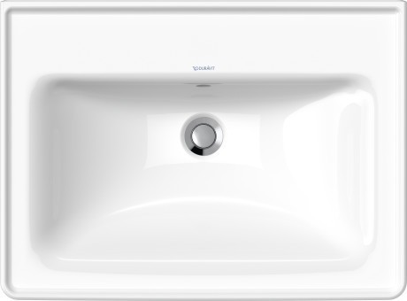 Duravit раковина встраиваемая 650 мм х 480 мм, с переливом, d-neo, 2367650060 цвет: белый