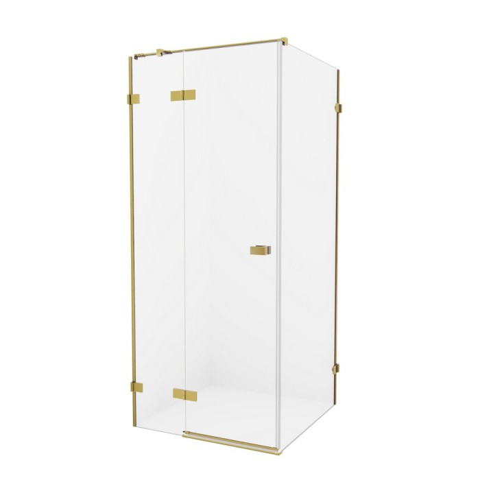Душевое ограждение brushed 100x110x200, New trendy Avexa gold, брашированное золото арт. EXK-1760