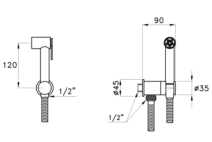 Stella гигиенический душ, арт. un03124pv01