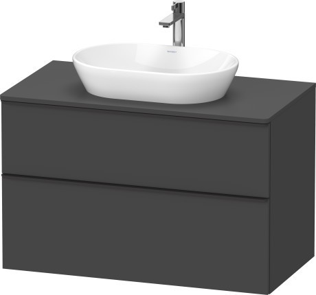 Duravit тумба подвесная под раковину 550 мм х 1000 мм, d-neo, de496804949 цвет: графит матовый