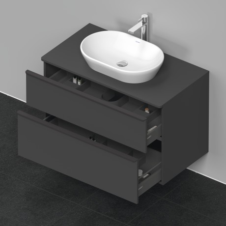 Duravit тумба подвесная под раковину 550 мм х 1000 мм, d-neo, de496804949 цвет: графит матовый