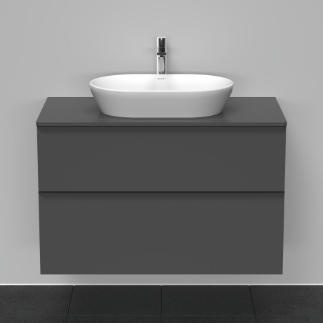 Duravit тумба подвесная под раковину 550 мм х 1000 мм, d-neo, de496804949 цвет: графит матовый