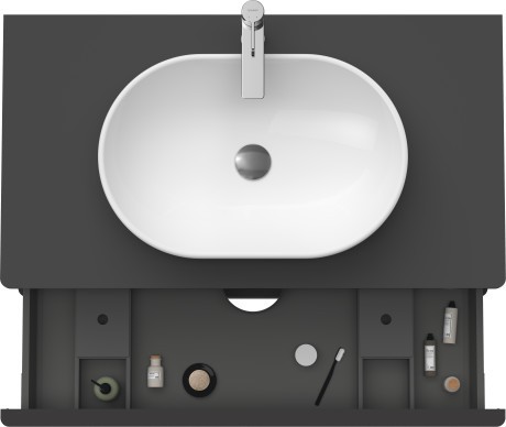Duravit тумба подвесная под раковину 550 мм х 1000 мм, d-neo, de496804949 цвет: графит матовый