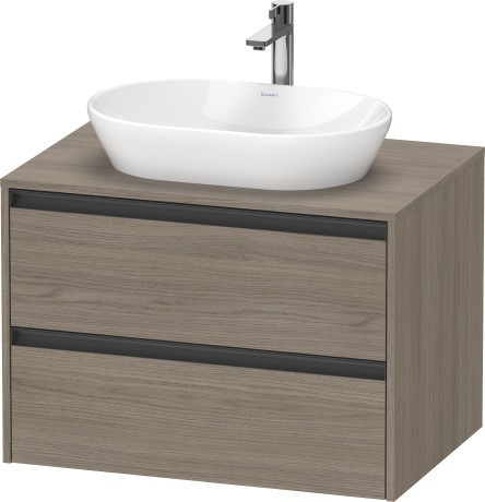 Duravit тумба подвесная под раковину 550 мм х 800 мм х 568 мм, ketho.2, k24895035350000 цвет: дуб терра