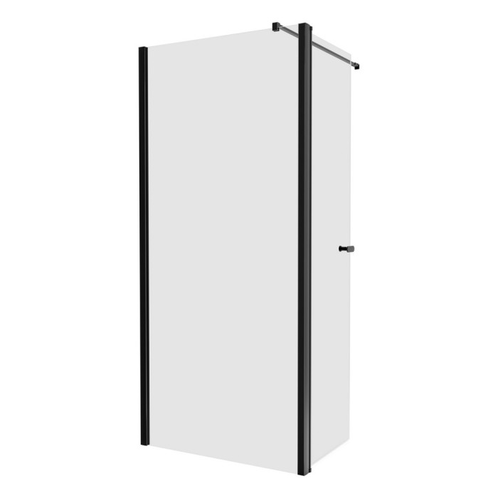 Душевое ограждение 100x195, New trendy New soleo black, черный арт. K-0783