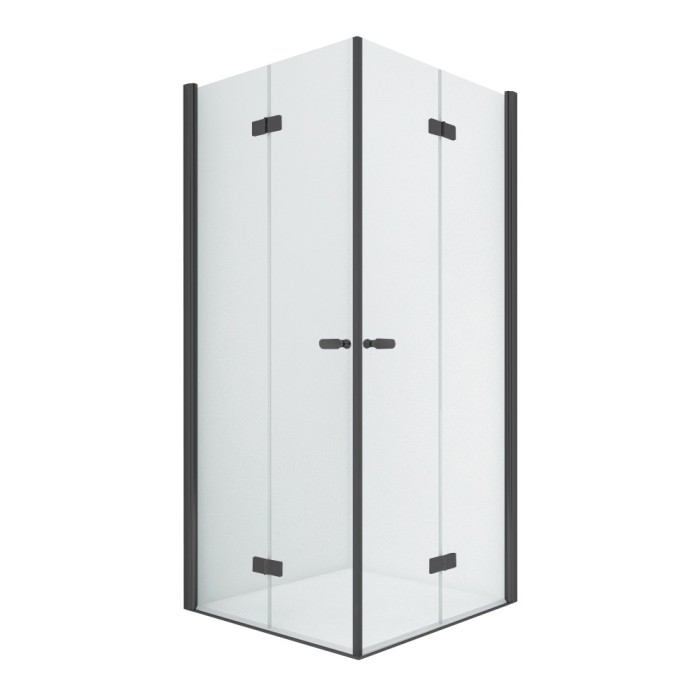 Душевое ограждение складные 2d 100x70x195, New trendy New soleo black, черный арт. D-0236A/D-0237A
