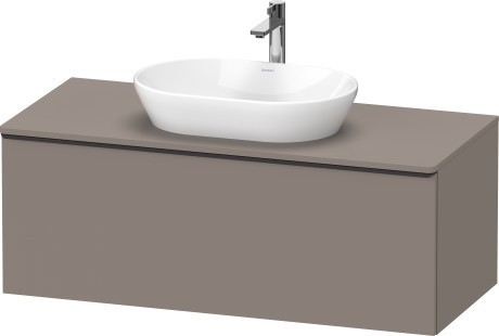 Duravit тумба подвесная под раковину 1200 мм х 550 мм и консолью, d-neo, de494904343 цвет: базальт матовый