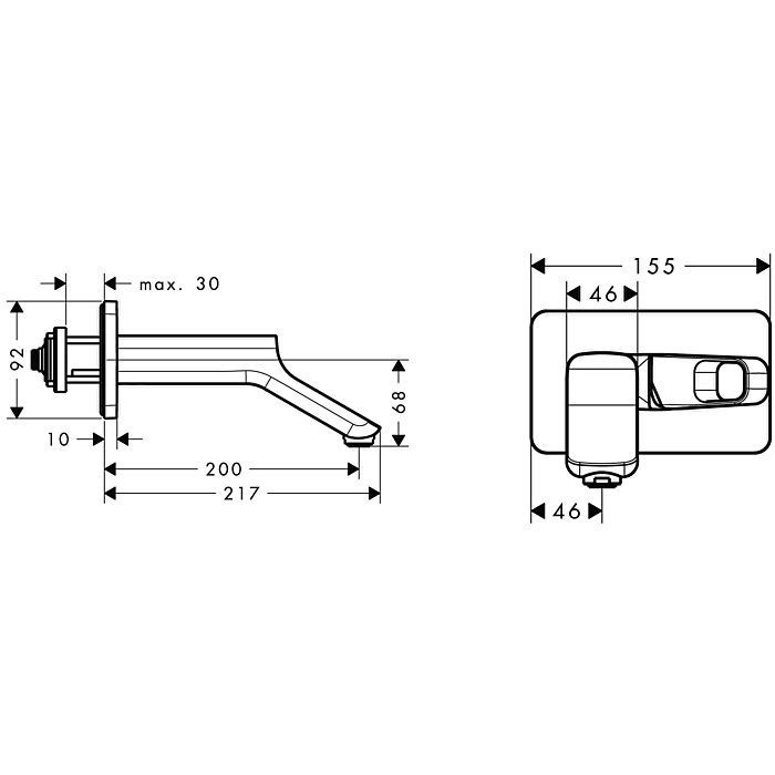 AXOR смеситель для раковины, Urquiola, красное золото арт. 11026300