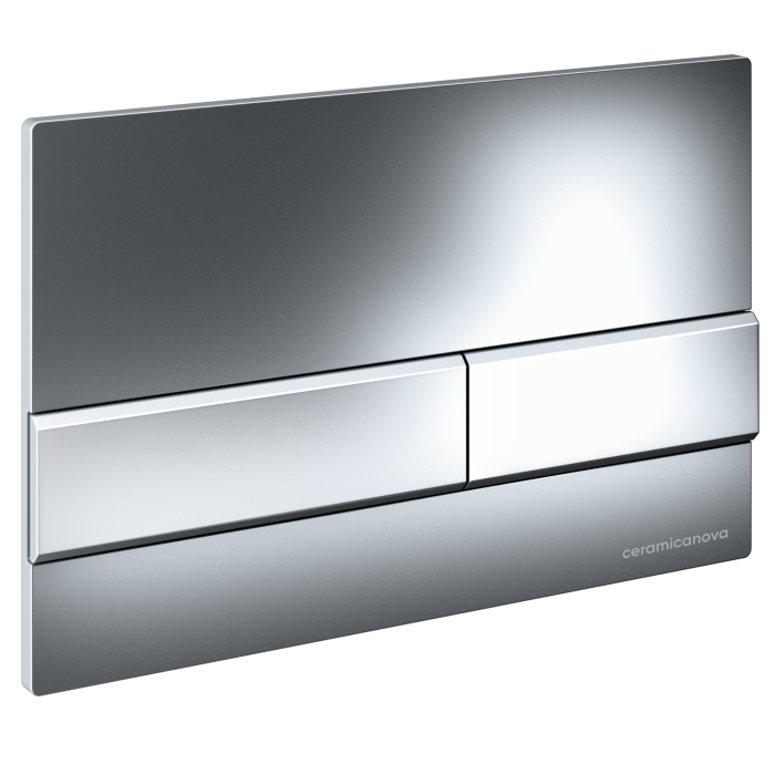 Ceramicanova инсталляция с кнопкой envision/ flat, cn1002ch цвет: хром