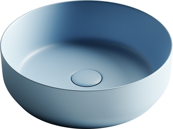 Ceramicanova раковина накладная element, cn6022ml цвет: голубой