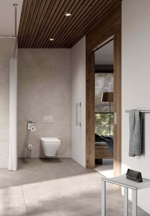 Keuco полотенцедержатель collection reva 800 мм, со встроенным крючком, сollection reva, хром арт. 12801 010800