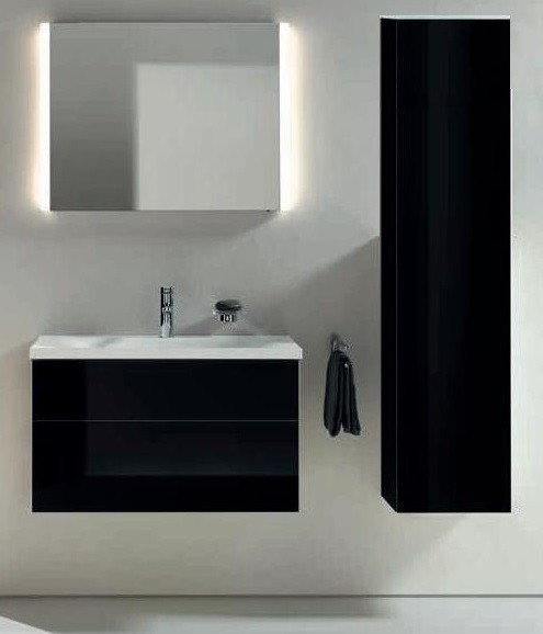 Keuco высокий шкаф-пенал, royal reflex, черный арт. 34031 570002