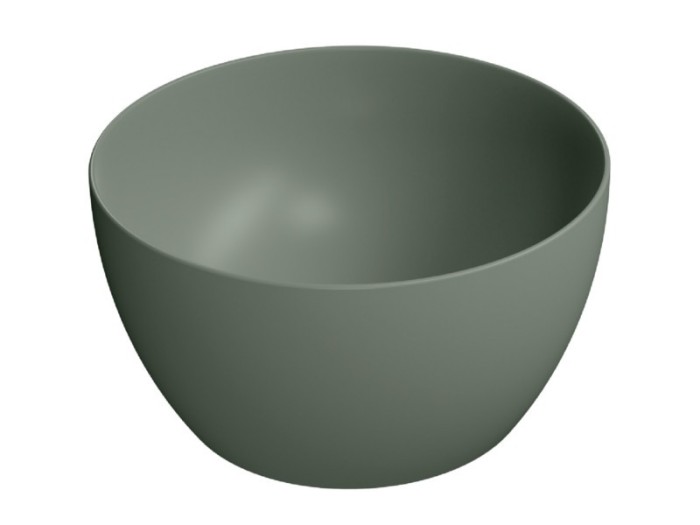 GSI Раковина накладная 42х42х22 см, agave matte, санфаянс, Color-elements - 885204