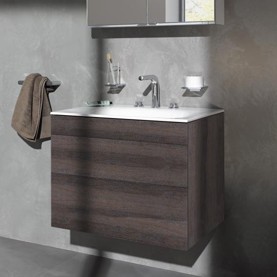 Keuco тумба подвесная под две раковины с двумя выдвижными фронтами, edition 400, трюфель арт. 31561 370000