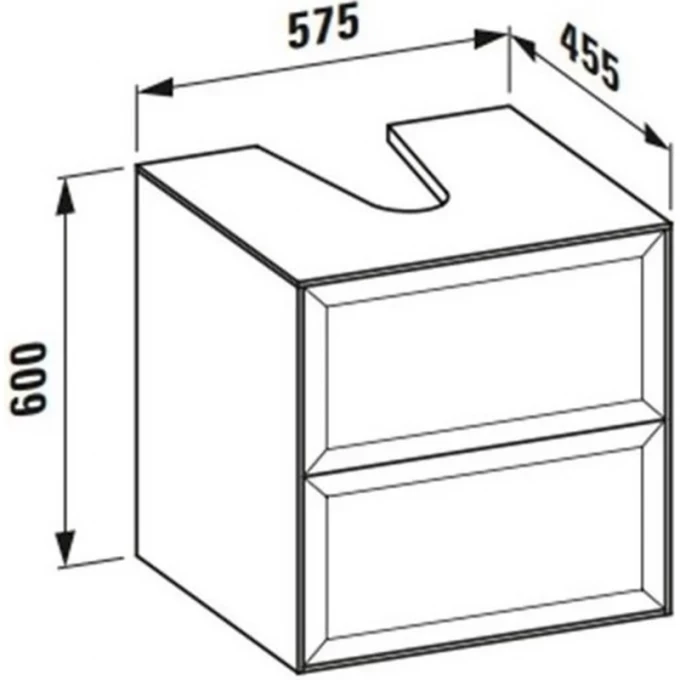 LAUFEN тумба с раковиной, THE NEW CLASSIC - 4.0600.4.631.1+ 8.1685.2