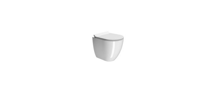 GSI Унитаз приставной 36х50 см, система swirlflush®, безободковый, без сиденья, тихий смыв, Pura - 882011