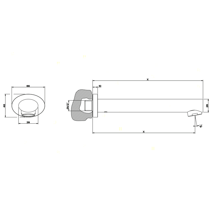Gessi Ершик для унитаза напольный, Goccia, 38043#031 цвет: хром/белый
