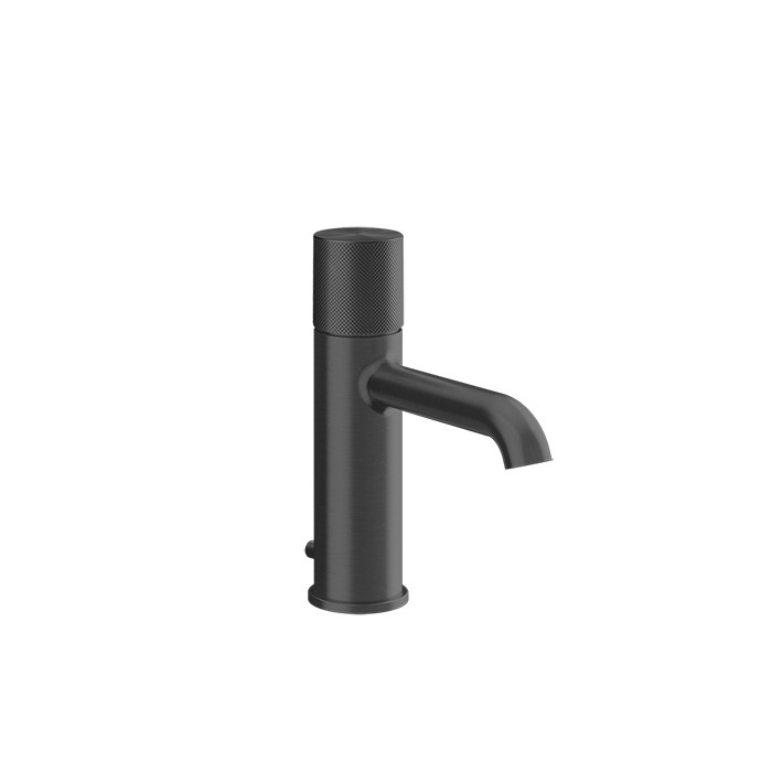 Gessi Смеситель для раковины, 1 отв., с донным клапаном, Habito Diamantao, 70601#706 цвет: black metal pvd