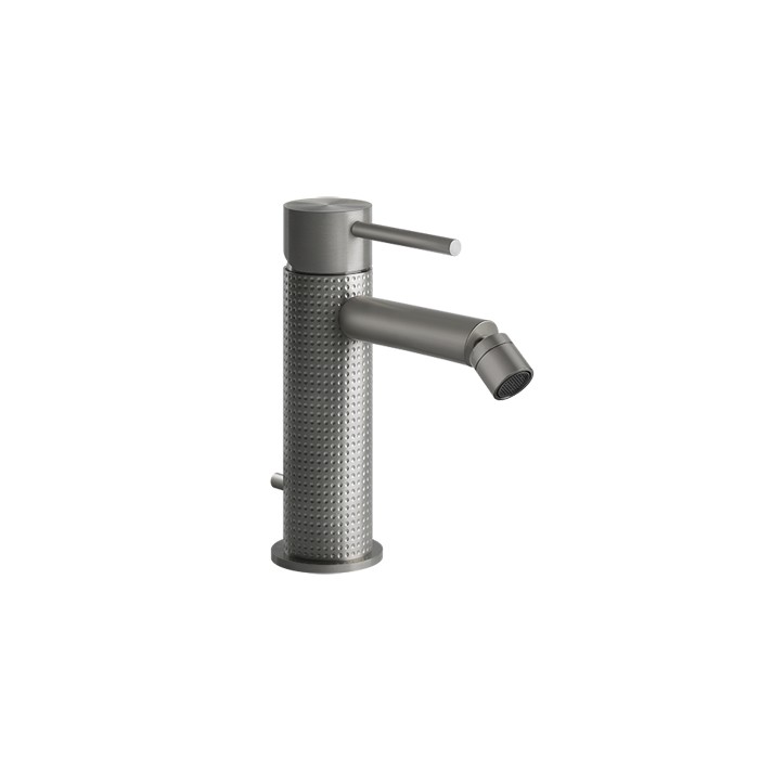 Gessi Смеситель однорычажный для биде с донным клапаном, Cesello, 54407#239 цвет: шлифованная сталь