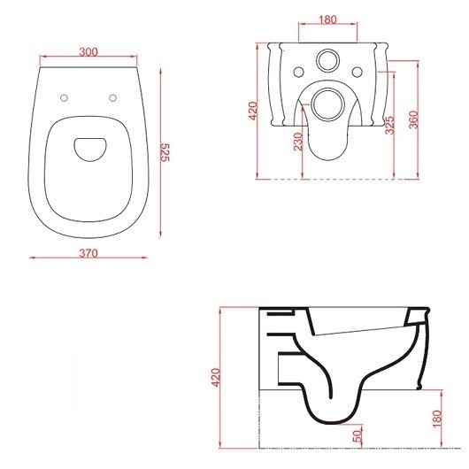 ArtCeram унитаз подвесной, atv001 40 00 atelier цвет: коричневый матовый