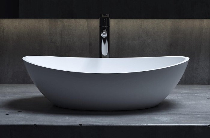 Salini раковина накладная 56x34, noemi, 1101103grh цвет: глянцевый белый