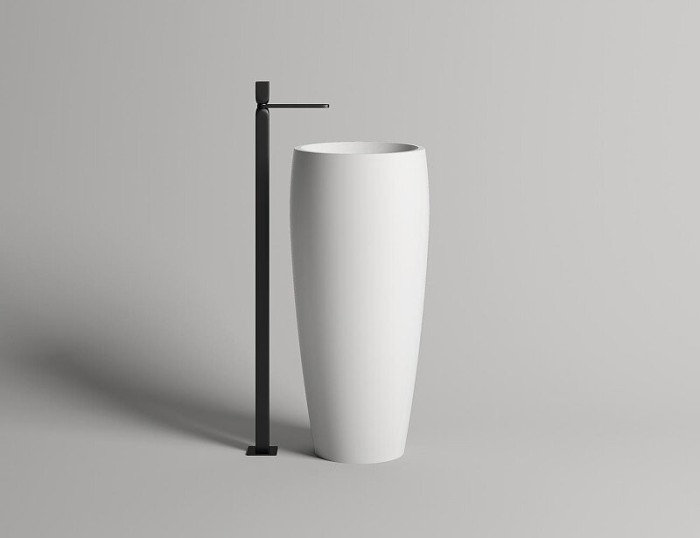 Salini раковина напольная 47x47, armonia, 130113g цвет: глянцевый белый