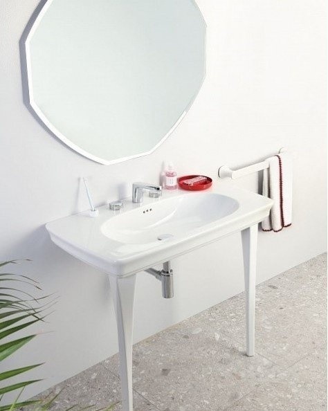 ArtCeram ноги для раковины, cic002 01 00 civitas цвет: белый глянцевый