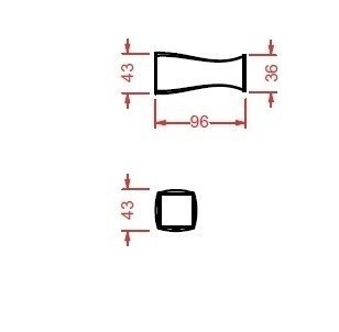 ArtCeram крючок  (для халатов | полотенец), jza013 01 jazz цвет: белый глянцевый