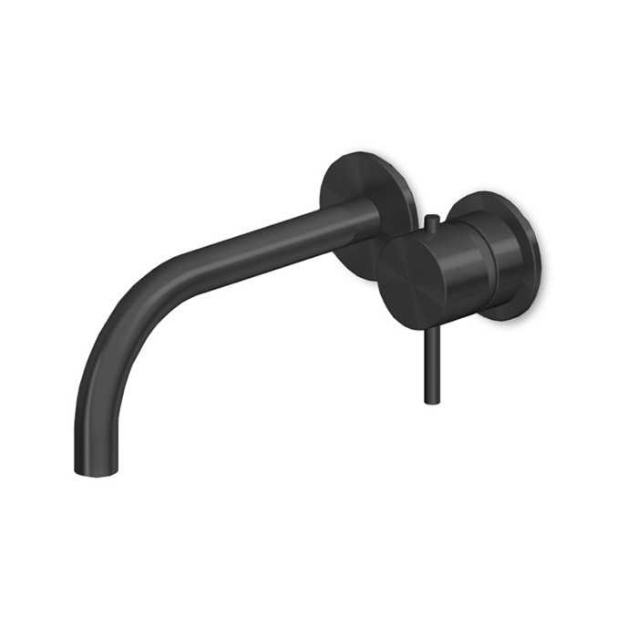 Zucchetti смеситель для раковины, встраиваемый, излив: 23см., helm, brushed total black pvd арт. zhe720.xp81