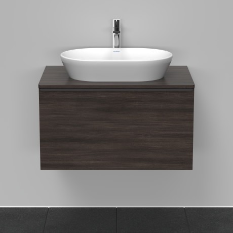 Duravit тумба подвесная под раковину 800 мм х 550 мм, с консолью, d-neo, de494705353 цвет: каштан темный