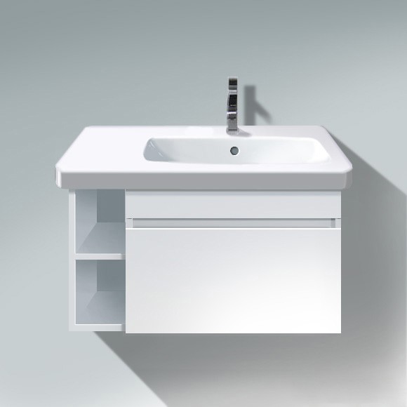 Duravit тумба подвесная под раковину с полками, durastyle, ds639301818 цвет: gres pietra grey opaco