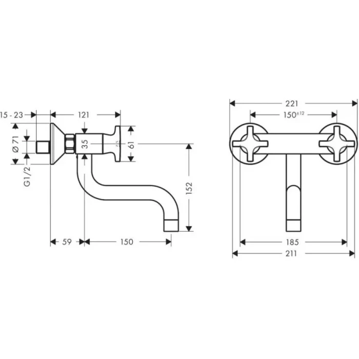 Hansgrohe смеситель для кухни, Logis M32, хром арт. 71287000