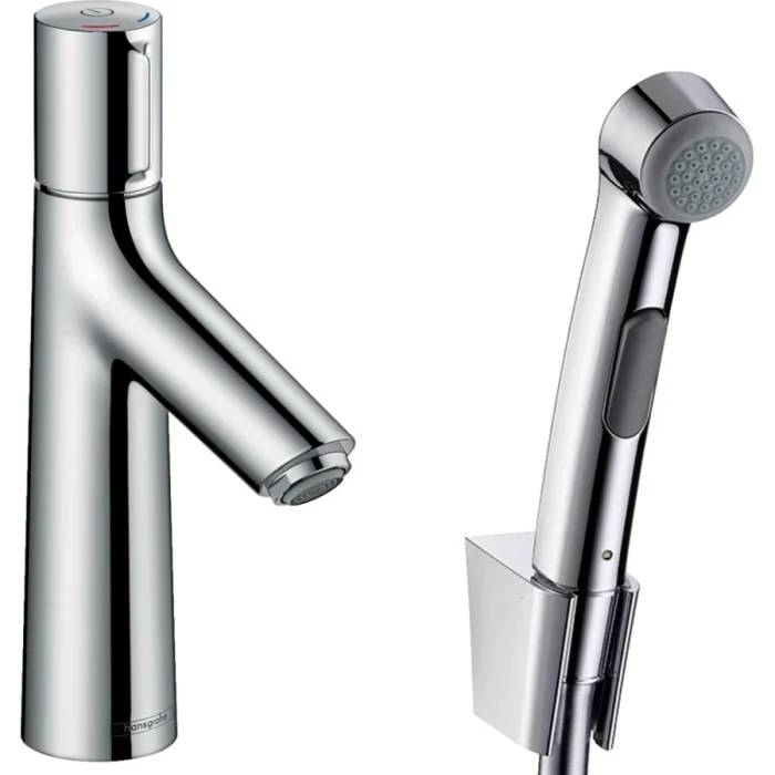 Hansgrohe смеситель для раковины с донным клапаном с гигиеническим душем, Talis Select S, хром арт. 72291000