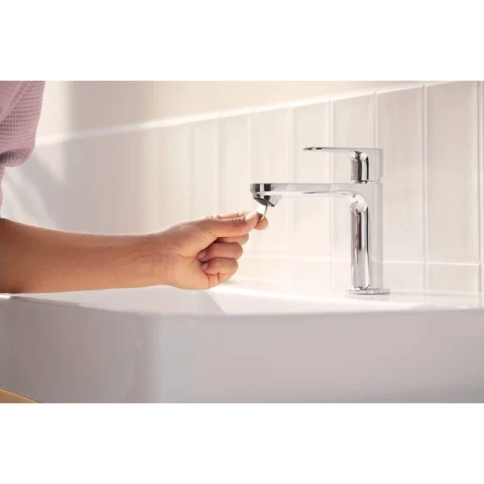 Hansgrohe смеситель для раковины без донного клапана coolstart, Rebris S, хром арт. 72520000