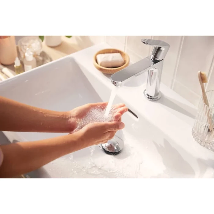 Hansgrohe смеситель для раковины без донного клапана coolstart, Rebris S, хром арт. 72520000