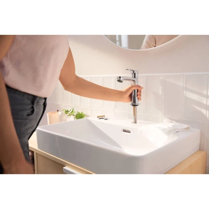 Hansgrohe смеситель для раковины без донного клапана coolstart, Rebris S, хром арт. 72520000