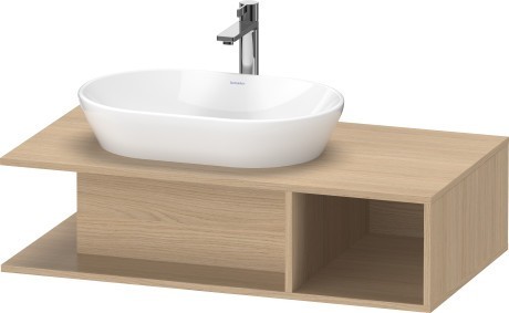 Duravit тумба подвесная под раковину слева 1000 мм х 550 мм, d-neo, de492903030 цвет: натуральный дуб