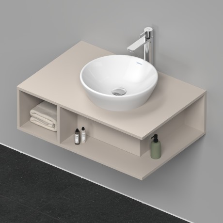 Duravit тумба подвесная под раковину 800 мм х 550 мм, d-neo, de495809191 цвет: серо-коричневый матовый