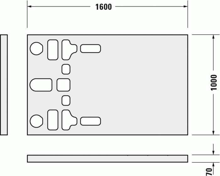 Duravit опора для душевых поддонов, stonetto, 792411000000000 цвет: белый