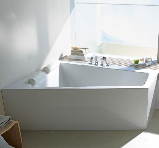 Duravit акриловая ванна 1700 х 1000 c наклоном для спины слева, paiova, 700264000000000 цвет: белый